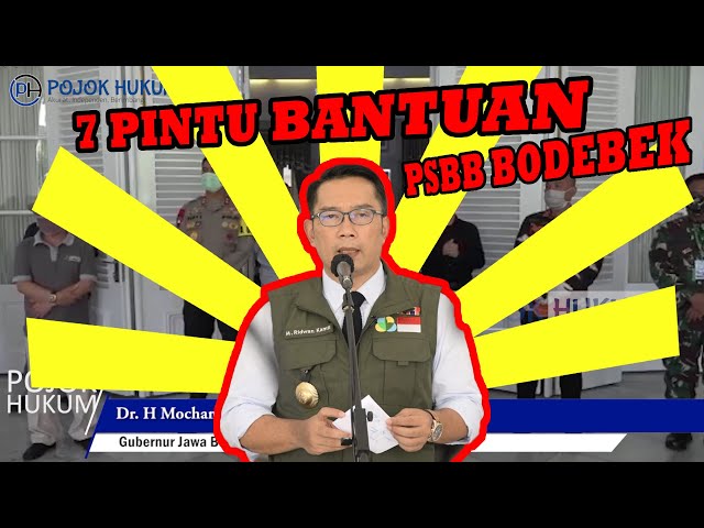 Rabu Bodebek PSBB, ingat ada 7 bantuan
